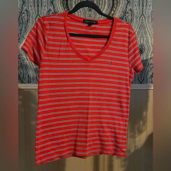 Tommy Hilfiger Striped Tee, Size L - Picture 1 of 3
